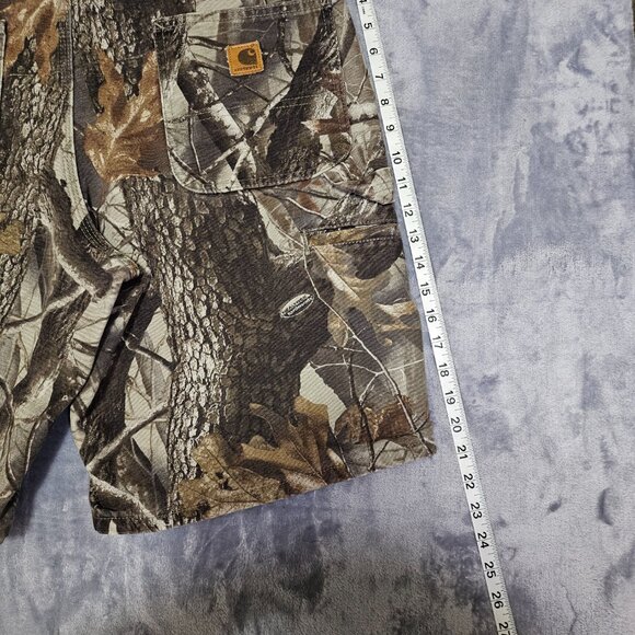 Vintage Carhartt Realtree Camouflage B191 CMO Carpenter Shorts Men's Size 36 - Picture 8 of 10